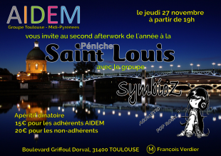 [AIDEM Toulouse] Afterwork#2 à  la péniche Saint-Louis le jeudi 27 novembre