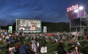 Soirée pique-nique cinéma en plein air à  Paris